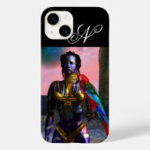 NORA CYBER WARRIOR MONOGRAM Case-Mate iPhone CASE (Achterkant)