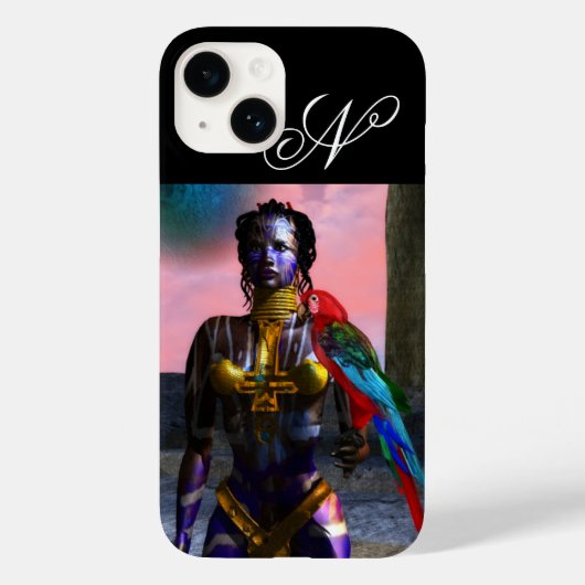 NORA CYBER WARRIOR MONOGRAM Case-Mate iPhone CASE (Achterkant)