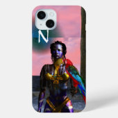 NORA CYBER WARRIOR MONOGRAM Case-Mate iPhone CASE (Achterkant)