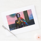 NORA CYBER WARRIOR RECHTHOEKIGE STICKER (Envelop)