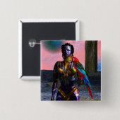 NORA CYBER WARRIOR VIERKANTE BUTTON 5,1 CM (Voorkant /achterkant)