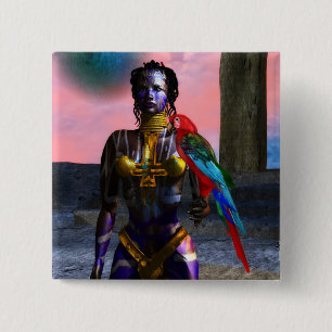 NORA CYBER WARRIOR VIERKANTE BUTTON 5,1 CM