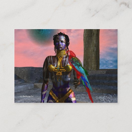 NORA CYBER WARRIOR VISITEKAARTJE (Achterkant)