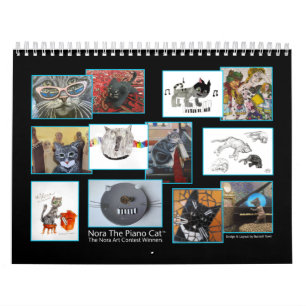 Nora de Piano Cat: Art Contest Agenda Kalender