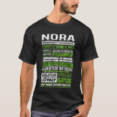 Nora Meisje Naam Definitie T-shirt (Voorkant)