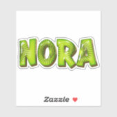 Nora Name Kiwi Design Aufkleber Sticker (Vel)