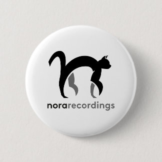 nora opnames logo vierkant wit 缶 バ ジ ronde button 5,7 cm
