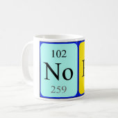 Nora periodieke tabel naam mok (Voorkant links)