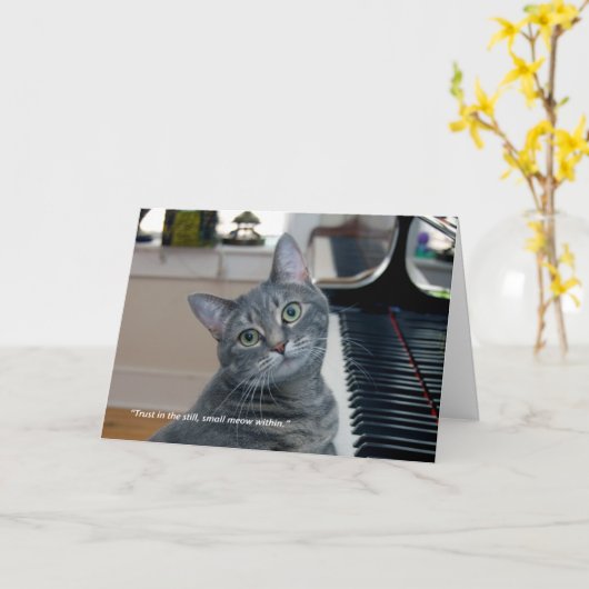 Nora Quote 7"x5" gevouwen Wenskaart Kaart (Gele Bloem)