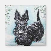 Nora Scottish Terrier Magneet (Voorkant)
