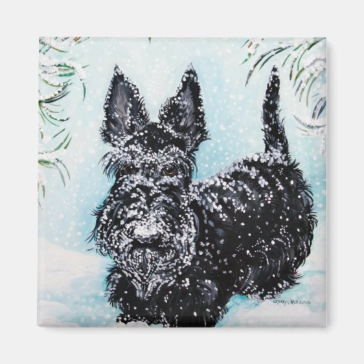 Nora Scottish Terrier Magneet (Voorkant)