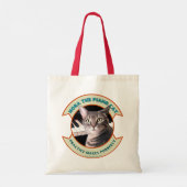 Nora-tas met rode handgreep tote bag (Achterkant)