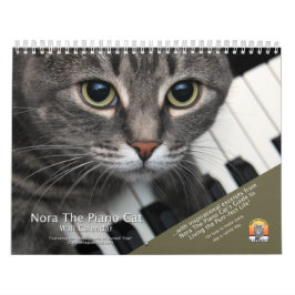 Nora The Piano Cat Calendar: met uittreksels Kalender