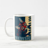 Nora The Piano Cat - Posterized Koffiemok (Links)