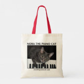 Nora The Piano Cat Tote 001 Bag (Achterkant)