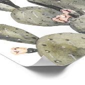 Norah - Boheemse Prickly Pear Cactus Bruidsmeisje  Poster (Hoek)