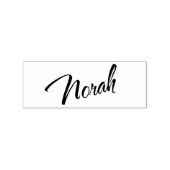 Norah cursive script font rubberstempel (Afrduk)