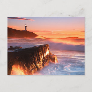 Norah Head Lighthouse Soldaten strand, Australië Briefkaart