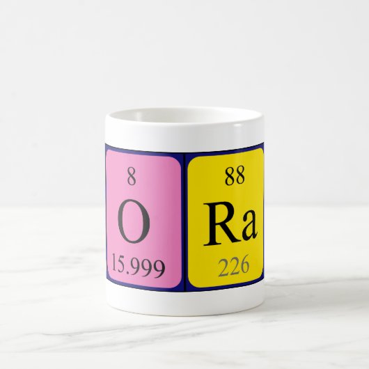 Norah periodieke lijstnaam mok (Center)