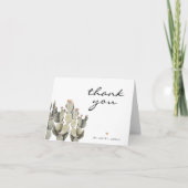 Norah - Prickly Pear Cactus Boheemien Woestijn Bedankkaart (Voorkant)