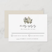 Norah - Prickly Pear Cactus Bohemian RSVP-kaart Kaart (Voorkant / Achterkant)