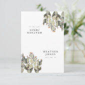 NORAH Prickly Pear Cactus Desert Place-kaarten RSVP Kaartje (Staand voorkant)