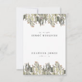 NORAH Prickly Pear Cactus Desert Place-kaarten RSVP Kaartje (Voorkant)