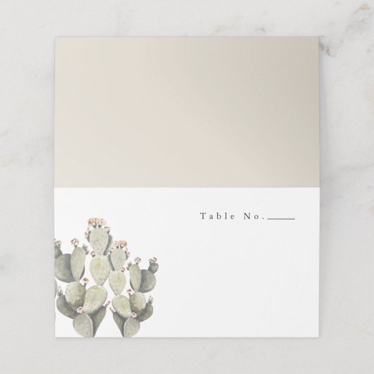Norah - Waterverf Boheemse Prickly Pear Cactus Plaatskaartje (Buitenkant ongevouwen)