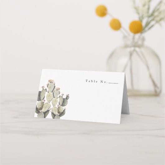 Norah - Waterverf Boheemse Prickly Pear Cactus Plaatskaartje (Voorkant)