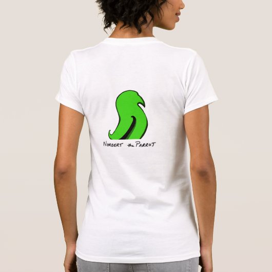 Norbert de Parrot: Shirt Parrotmail (Achterkant)