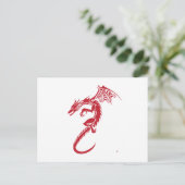 Norbert the Red Dragon Briefkaart (Staand voorkant)