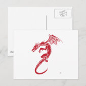 Norbert the Red Dragon Briefkaart (Voorkant / Achterkant)