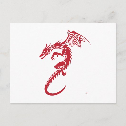 Norbert the Red Dragon Briefkaart (Voorkant)