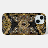 Norburette Elegant Monogram Case-Mate iPhone Case (Achterkant (horizontaal))