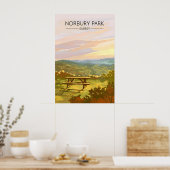 Norbury Park Surrey Reisposter Poster (Keuken)