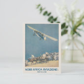 Nord Africa Aviazione Vintage Poster 1932 Briefkaart (Staand voorkant)