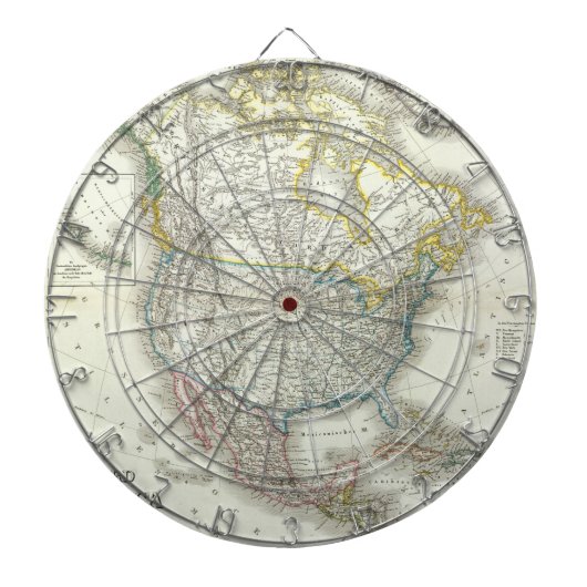 Nord Amerika. Dartbord (Voorkant)