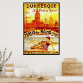 Nord-Pas-de-Calais, Dunkerque, Frankrijk - Poster (Keuken)
