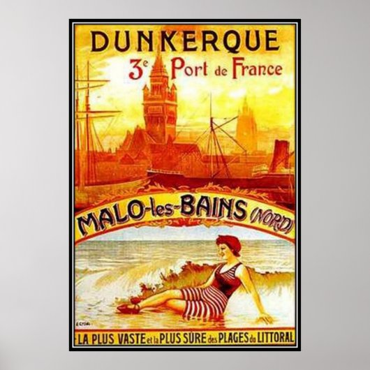 Nord-Pas-de-Calais, Dunkerque, Frankrijk - Poster (Voorkant)
