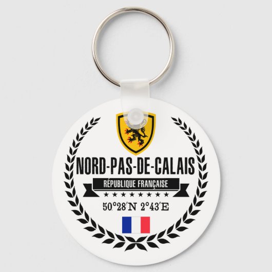 Nord-Pas-de-Calais Sleutelhanger (Voorkant)