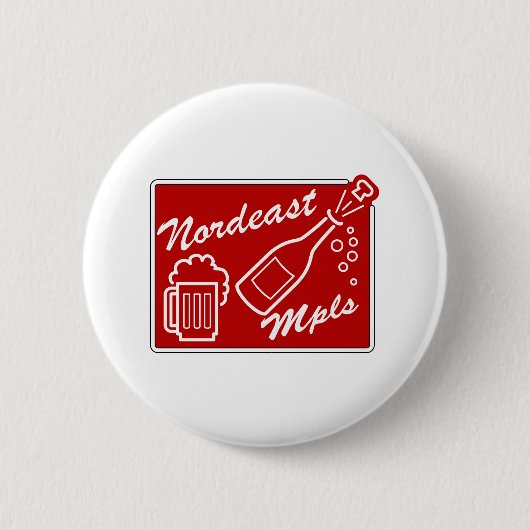 NordEast Minneapolis Ronde Button 5,7 Cm (Voorkant)