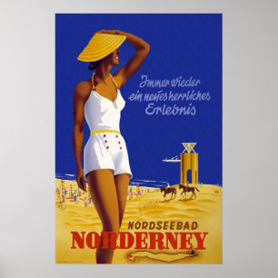 "Norderney"  Duitse reisposter Poster