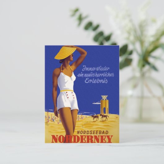 Norderney Duitsland Briefkaart (Staand voorkant)