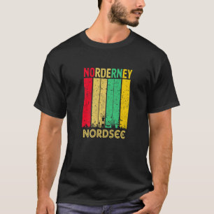 Norderney North Zee Skyline for Torists and Backp T-shirt