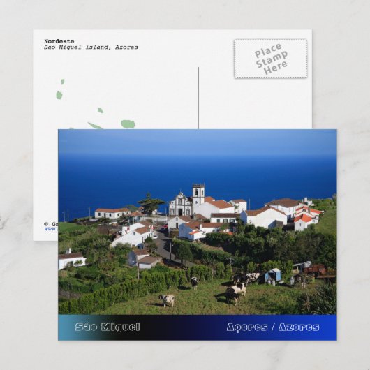 Nordeste - Azoren Briefkaart (Voorkant / Achterkant)