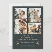 Nordic 5 Foto Kerst Kaart Boho Scandi Vakantie (Achterkant)