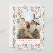 Nordic 5 Foto Kerst Kaart Boho Scandi Vakantie (Voorkant)