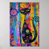 Nordic Abstract Geometrisch Poster (Steen) 12x18 (Voorkant)