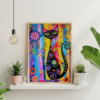 Nordic Abstract Geometrisch Poster (Steen) 12x18