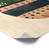 Nordic Abstract Geometrisch Poster (Steen) 15x19 (Hoek)